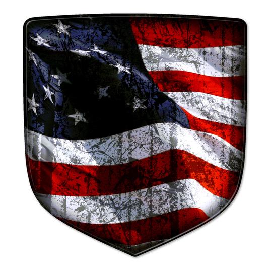 3D American Flag Steering Wheel Badge 05-10 Dodge Vehicles - Click Image to Close